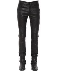 Amiri 15cm Jeans Aus Leder "mx2" - Schwarz