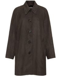 Low Classic - Buttoned Short Coat - Lyst