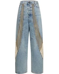 DARKPARK - Lady Ray Embellished Wide Denim Jeans - Lyst