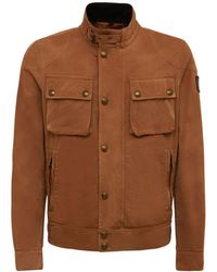 Belstaff Vintage Denim Jacket in Orange for Men | Lyst