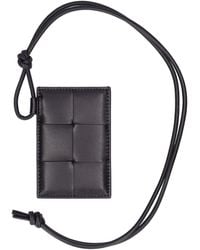 Bottega Veneta - Cassette Leather Id Card Holder - Lyst
