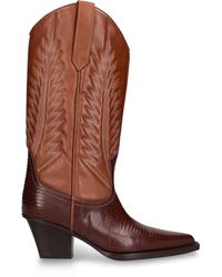 Paris Texas - 60Mm Rosario Lizard Print Leather Boots - Lyst