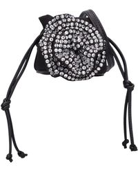 Magda Butrym - Mikro Schultertasche Mit Kristallen "magda" - Lyst