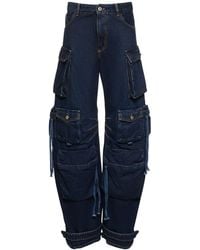 The Attico - Jeans cargo de denim de algodón - Lyst
