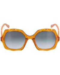 Chloé - Scalloped Squared Bio-acetate Sunglasses - Lyst