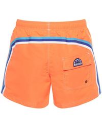 Sundek Bañador Shorts De Nylon - Naranja