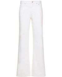 Gauchère - Low Waist Cotton Denim Straight Jeans - Lyst