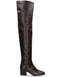 Lemaire - 55mm Hohe Overkneestiefel Aus Leder - Lyst