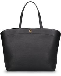 SAVETTE - The Large Tondo Grained Leather Tote - Lyst