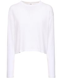 Agolde - Mason Cropped Organic Cotton T-shirt - Lyst