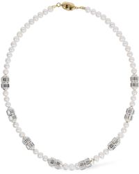 Timeless Pearly - Pearl & Crystal Collar Necklace - Lyst