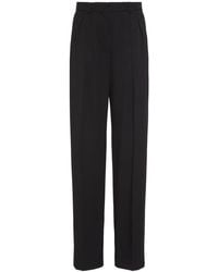 パンツ Sportmax 'Adelchi' Black Viscose Pants Sportmax 'Adelchi' Black Viscose Pants Wide | THE LIST