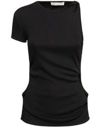Christopher Esber - Twisted Side Cutout One Short Sleeve Top - Lyst