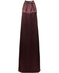 Loulou Studio - Morene Silk Blend Halter Neck Long Dress - Lyst