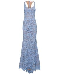 Michael Kors - Floral Lace Cotton Fishtail Dress - Lyst
