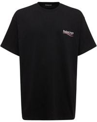 Balenciaga - Political campaign lagen-t-shirt oversized - Lyst
