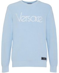 Versace - Maglia a girocollo con logo - Lyst