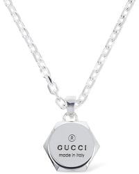 Gucci - Trademark Sterling Necklace - Lyst