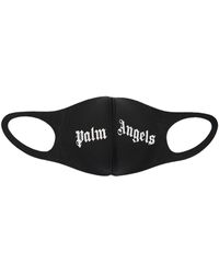 Palm Angels Logo Print Tech Mask - Black
