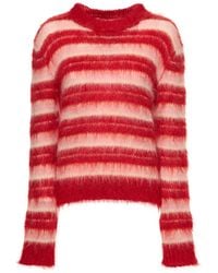 Marni - Striped Mohair Blend Sweater - Lyst