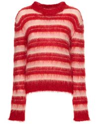 Marni - Striped Mohair Blend Sweater - Lyst