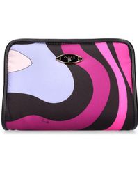 Emilio Pucci - Printed Twill Binding Pouch - Lyst