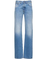 Maison Margiela - Mid Rise Denim Straight Jeans - Lyst