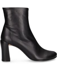 BY FAR - 100Mm Vlada Leather Ankle Boots - Lyst