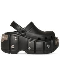 Balenciaga - Hardcrocs Rubber Wedge Mules - Lyst