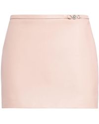 Versace - Leather Mini Skirt - Lyst