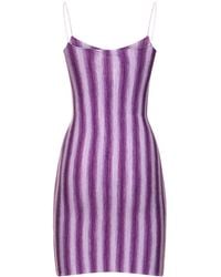 GIMAGUAS - Simi Striped Viscose Mini Dress - Lyst