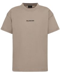 Balenciaga - Mittelgroßes Baumwoll-t-shirt - Lyst