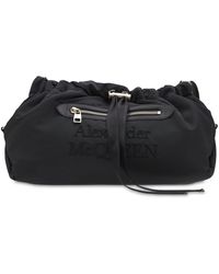 Alexander McQueen Leather Polyfaille The Bundle Tote Bag in Black 