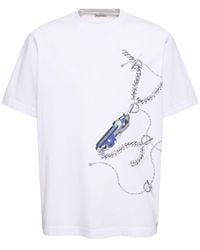 Burberry - T-shirt en coton imprimé - Lyst