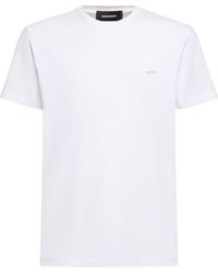 DSquared² - Logo Cotton Jersey T-Shirt - Lyst