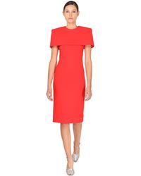 Givenchy Midirock Aus Wollkrepp - Rot