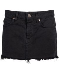 Balenciaga - Soft Denim Mini Skirt - Lyst