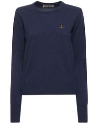 Vivienne Westwood - Bea Wool & Cashmere Logo Sweater - Lyst