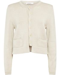 Lemaire - Cropped Cotton Cardigan - Lyst