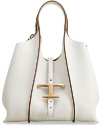 Tod's - Mini T Shopping Leather Bag - Lyst