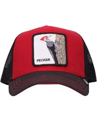 Goorin Bros Cappello trucker the woodpecker con patch - Rosso