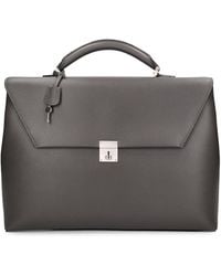 Valextra - Avietta Leather Briefcase - Lyst