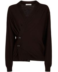 Lemaire - Cardigan relaxed fit in misto lana - Lyst