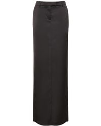GIUSEPPE DI MORABITO - Tailored Satin Long Skirt - Lyst
