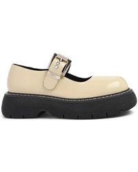 MSGM - 40Mm Chunky Mary Jane Leather Flats - Lyst