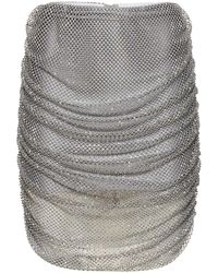 GIUSEPPE DI MORABITO - Embellished Embroidered Mesh Mini Skirt - Lyst