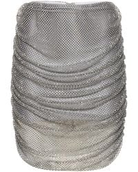 GIUSEPPE DI MORABITO - Jupe courte en mesh brodé embelli - Lyst