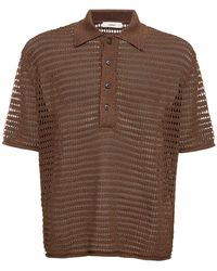 Commas - Crochet S/S Polo - Lyst