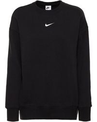 Nike Sweatshirt mit Rundhalsausschnitt - Schwarz