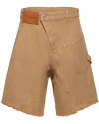 JW Anderson - Twisted Cotton Workwear Shorts - Lyst
